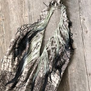 Boston Proper Maxi Fringe Dress 6